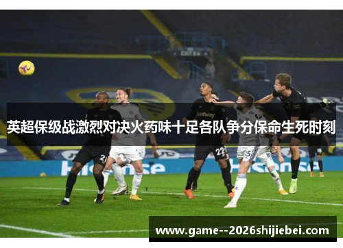 英超保级战激烈对决火药味十足各队争分保命生死时刻